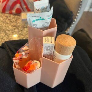 Pink Makeup Brush & Product for Vanity, With Beauty Items New